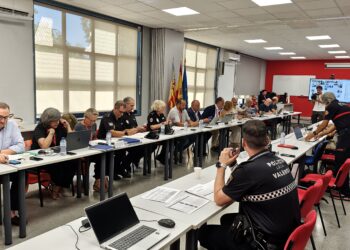 Gran seguimiento del dispositivo de seguridad en Valencia ante la llegada del eclipse solar
