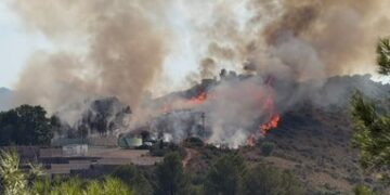 Estabilizado el Incendio Forestal de Xàtiva