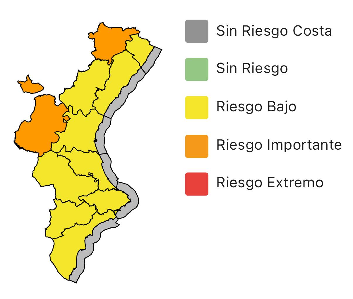 El Centro de Coordinación de Emergencias eleva la alerta a naranja por intensas lluvias y tormentas en la Comunitat Valenciana 2 HPs3a1XWkAADazb