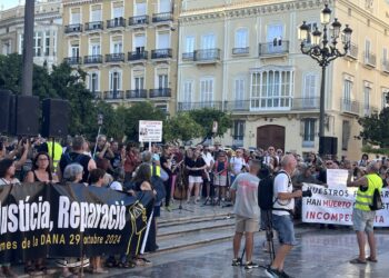 Afectados por la DANA vuelven a movilizarse en Valéncia para exigir que el PPCV retire el escaño a Mazón 14 Afectados por la DANA vuelven a movilizarse en Valéncia para exigir que el PPCV retire el escaño a Mazón
