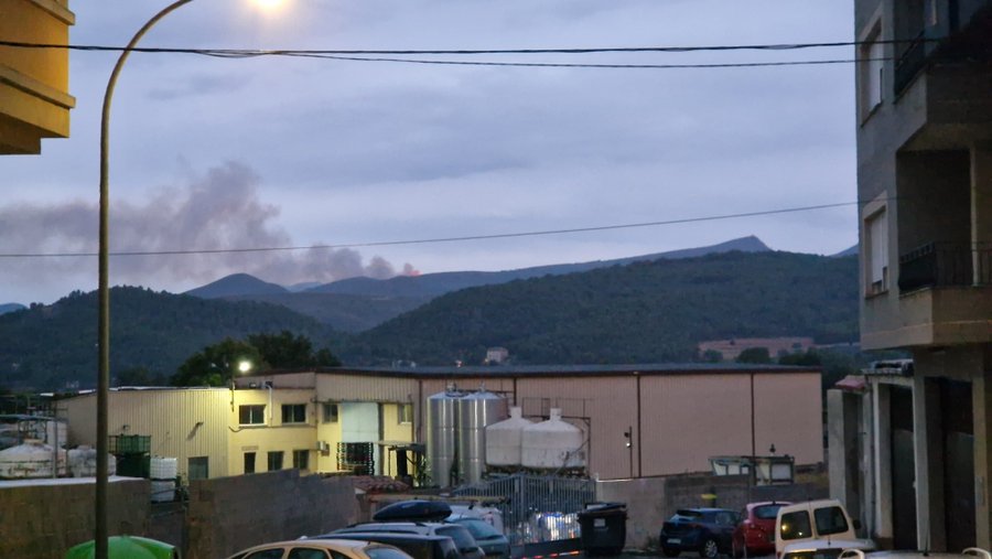Un rayo desencadena un incendio forestal en Segorbe y moviliza a un amplio dispositivo de extinción 1 Un rayo desencadena un incendio forestal en Segorbe y moviliza a un amplio dispositivo de extinción