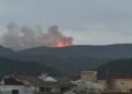 Incendio en la Sierra Calderona entre Gátova y Segorbe producido por un rayo