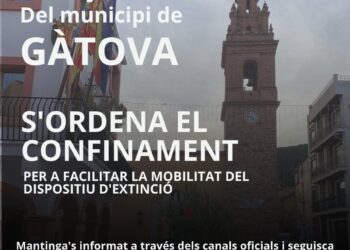 Los vecinos de Gátova regresan a sus casas aunque el municipio queda confinado para garantizar las labores de extinción