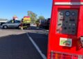 Dos dotaciones de bomberos intervienen en un accidente de tráfico en la AP-7 a la altura de la Ribera