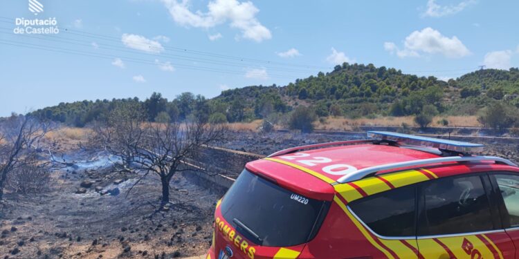 Controlado un incendio de vegetación en La Vall d'Uxó tras frenar su avance hacia la masa forestal 1 Controlado un incendio de vegetación en La Vall d'Uxó tras frenar su avance hacia la masa forestal