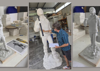 Avanzan los trabajos del monumento a los voluntarios de la DANA ante el segundo aniversario de la tragedia