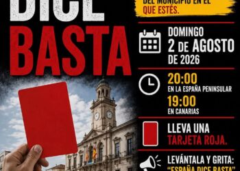 Convocan una «Concentración Nacional Ciudadana» frente a los ayuntamientos de toda España este 2 de agosto