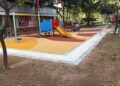 Finaliza la instalación de un nuevo parque infantil en la plaza de la Legión Española de Valencia