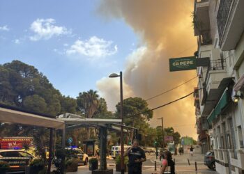 Guardia Civil coordina el desalojo del Saler y EMT Valencia envía autobuses para evacuar a las personas