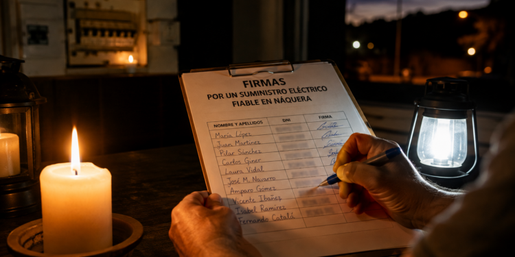 Vecinos de Náquera impulsan una recogida de firmas por los reiterados cortes de luz en el municipio 1 Vecinos de Náquera impulsan una recogida de firmas por los reiterados cortes de luz en el municipio