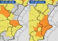 La AEMET eleva la alerta a nivel naranja por calor en la CV: el termómetro se disparará hasta los 43ºC