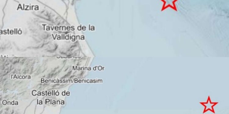 Registrados dos nuevos terremotos de baja intensidad en el Golfo de Valencia en menos de 3 horas 1 Registrados dos nuevos terremotos de baja intensidad en el Golfo de Valencia en menos de 3 horas