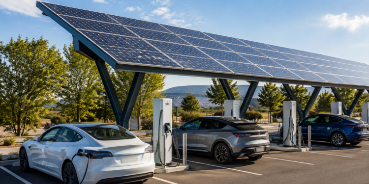Las fotolineras ganan terreno en España: cargar el coche eléctrico directamente con la energía del sol 1 fotovoltaica fotolinera