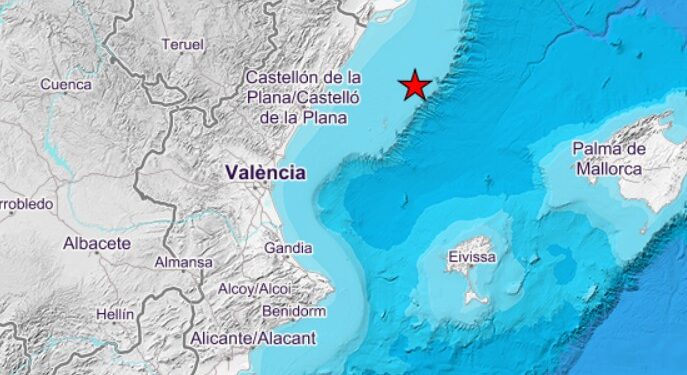 Un seísmo de 2,7 grados frente a las costas de Castellón enciende las alarmas en el litoral 1 Un seísmo de 2,7 grados frente a las costas de Castellón enciende las alarmas en el litoral