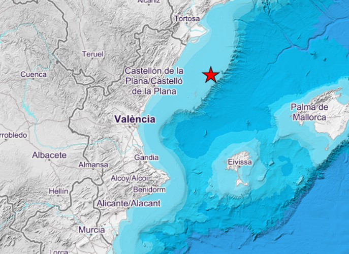 Un seísmo de 2,7 grados frente a las costas de Castellón enciende las alarmas en el litoral 1 Un seísmo de 2,7 grados frente a las costas de Castellón enciende las alarmas en el litoral