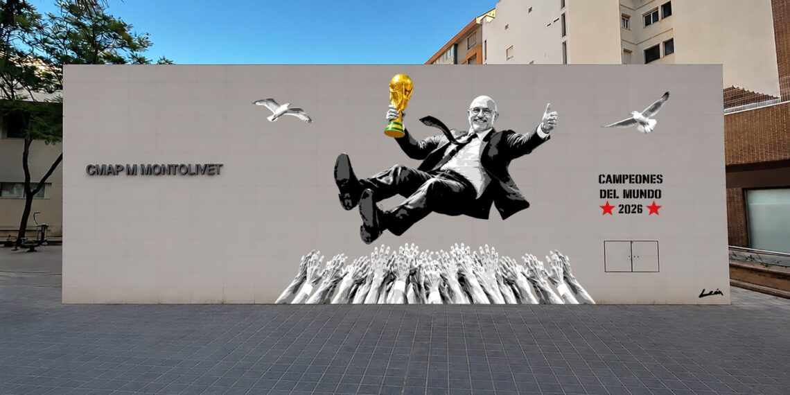 El Ajuntament de Valencia promueve un mural de la selección española de fútbol 1 El Ajuntament de Valencia promueve un mural de la selección española de fútbol