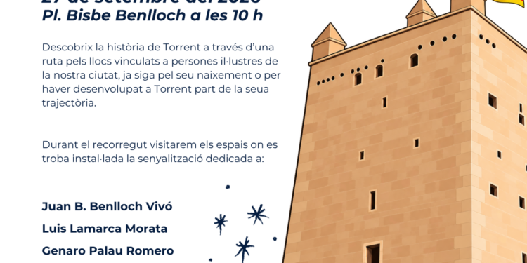 Torrent celebra el Día Mundial del Turismo con una ruta por sus personajes ilustres y 11 nuevos tótems informativos 1 Torrent celebra el Día Mundial del Turismo con una ruta por sus personajes ilustres y 11 nuevos tótems informativos