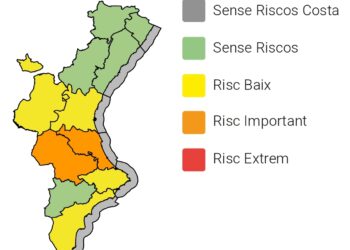 Emergencias activa la alerta naranja en el sur de Valéncia y la amarilla en Alicante por altas temperaturas
