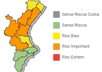Emergencias eleva a alerta naranja el aviso por lluvias en Castellón y Valéncia a partir de esta tarde 16 Emergencias eleva a alerta naranja el aviso por lluvias en Castellón y Valéncia a partir de esta tarde