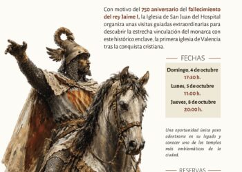 La Iglesia Museo de San Juan del Hospital conmemora el 750 aniversario de Jaime I con visitas guiadas especiales