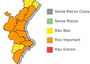 Nuevo boletín de alertas meteorológicas para esta tarde-noche de Emergencias Generalitat Valenciana