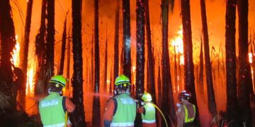 Rayos nocturnos provocan dos incendios en Massanassa y Sedaví y movilizan a los servicios de emergencia