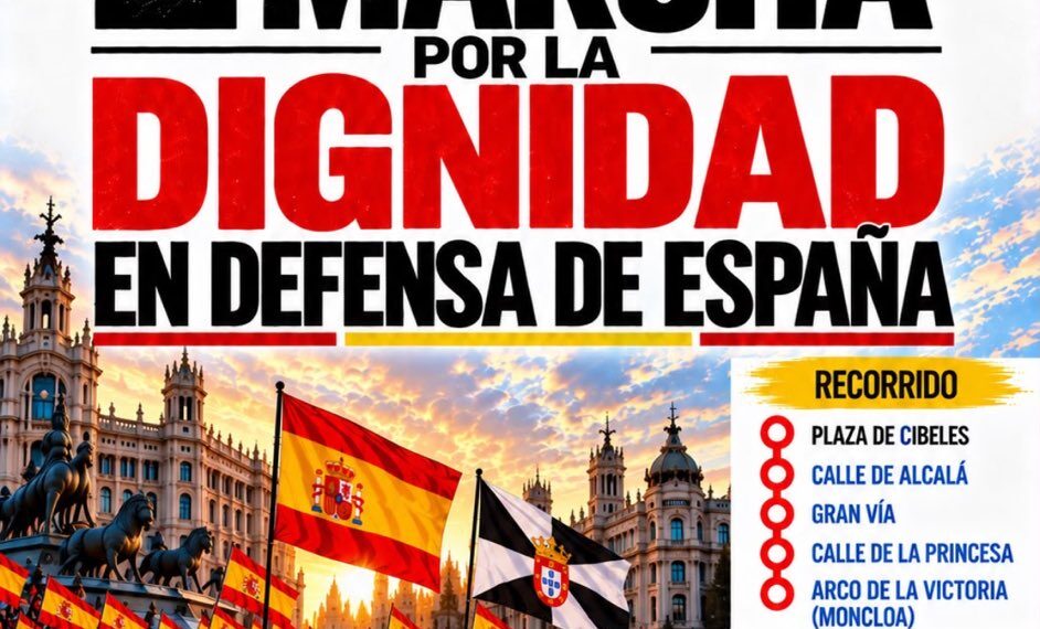 Sociedad Civil Española convoca la «2.ª Marcha por la Dignidad» en Madrid este sábado 26 de septiembre 1 Sociedad Civil Española convoca la «2.ª Marcha por la Dignidad» en Madrid este sábado 26 de septiembre