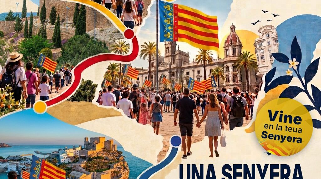 Homenage a la Real Senyera el 3 d’Octubre en el Cap i Casal organisat per Lo Rat Penat