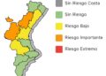 Alerta en el prelitoral valenciano ante el riesgo de lluvias torrenciales durante la madrugada