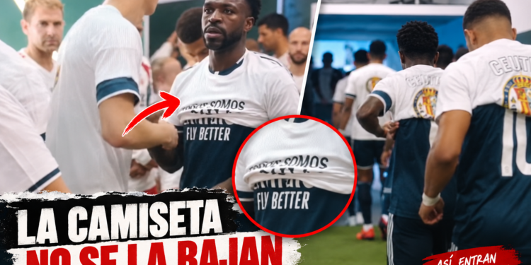Polémica antes del Elche-Real Madrid: Vinícius, Mbappé y Konaté salieron con el ‘Todos somos caballas’ oculto