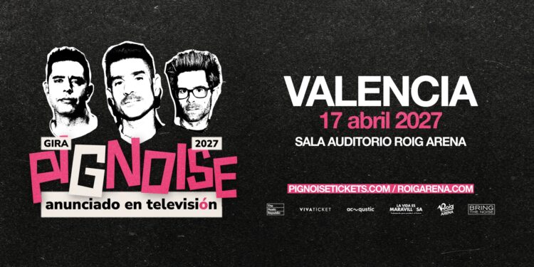 Pignoise celebrará los 20 años de “Anunciado en Televisión” con un concierto en la Sala Auditorio Roig Arena 1 Pignoise celebrará los 20 años de “Anunciado en Televisión” con un concierto en la Sala Auditorio Roig Arena