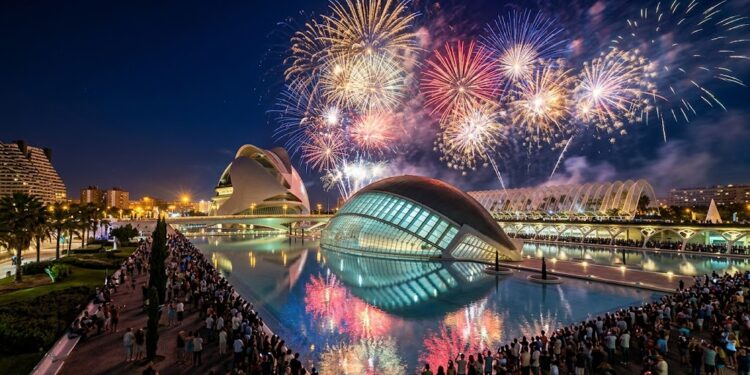 Valencia capital de la pirotecnia: acogerá 11 espectáculos nocturnos y un show de drones en octubre