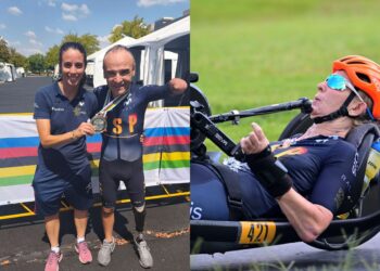 Ricardo Ten y Manuela Vos conquistan dos prateadas para España en el Mundial de Ciclismo Paralímpico