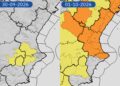 Aviso amarillo esta tarde y alerta naranja por lluvias intensas mañana tarde en la Comunitat Valenciana