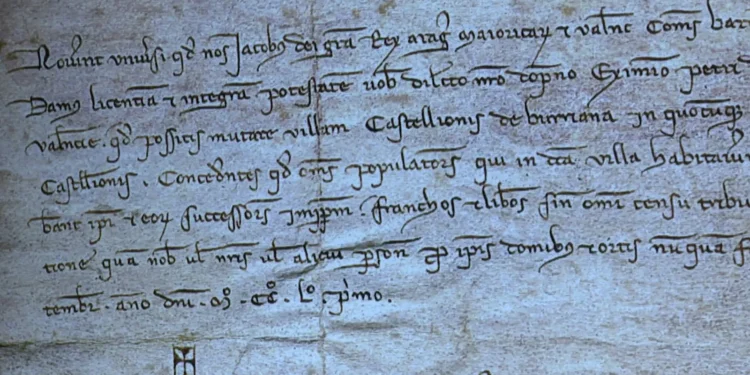 Castellón celebra sus 775 años mostrando el documento que autorizó el traslado de la ciudad a la Plana