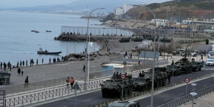 Menos policías en la frontera de Ceuta pese a nuevas amenazas 1 Menos policías en la frontera de Ceuta pese a nuevas amenazas
