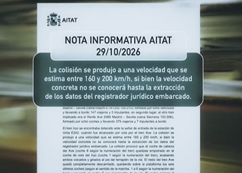 La AITAT publica los datos de las primeras 24 horas: posición de los trenes, velocidad estimada, daños y pruebas recogidas 14 La AITAT publica los datos de las primeras 24 horas: posición de los trenes, velocidad estimada, daños y pruebas recogidas