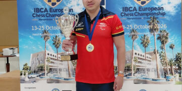 Daniel Pulvett se corona doble campeón continental tras conquistar el título europeo de ajedrez rápido para ciegos