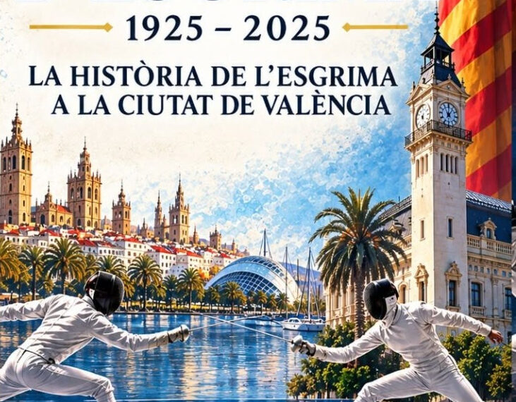 La Federación de Esgrima de la Comunitat Valenciana culmina su centenario con una exposición histórica en el Edificio del Reloj