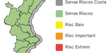 Emergencias activa la alerta amarilla por tormentas y lluvias intensas en el norte de Castellón