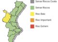 Emergencias decreta la alerta amarilla por fuertes lluvias y tormentas en el interior norte de Valéncia
