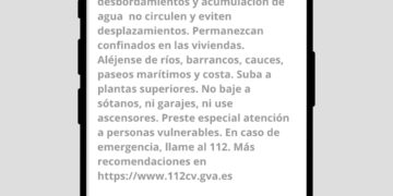 La Dana deja más de 500 litros esta noche: Extrema gravedad en el Sur de Valéncia y norte de Valencia