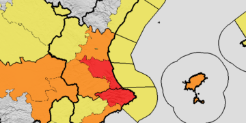 AEMET eleva a ALERTA ROJA las lluvias para el domingo y aumenta la alerta naranja