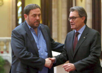 Oriol Junqueras y Artur Mas. Foto Archivo