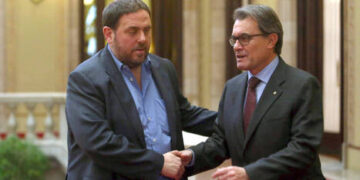 Oriol Junqueras y Artur Mas. Foto Archivo