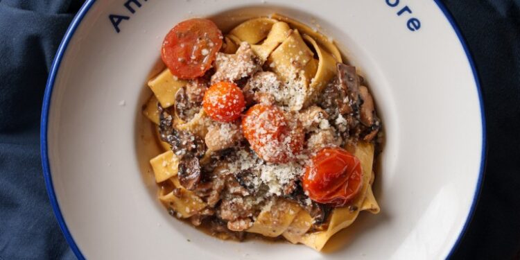 Pappardelle trufado alla Boscaiola Mediana