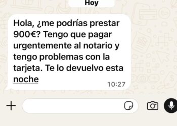 Ciberdelincuencia en WhatsApp: Hackean teléfonos para pedir entre 800 y 900 euros a los contactos por un supuesto problema bancario