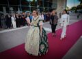 Amparo Taberner deslumbrante en su exaltación como Fallera Mayor de Torrent 2027 vistiendo la seda ‘Santa Esmeralda’
