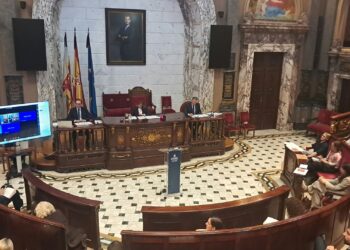 El Pleno de Valéncia escenifica la ruptura de Vox tras la salida de Badenas y Herrero a la condición de no adscritos 23 El Pleno de Valéncia escenifica la ruptura de Vox tras la salida de Badenas y Herrero a la condición de no adscritos