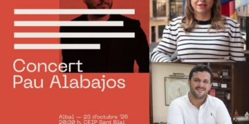 El alcalde del PP de Albal y la concejal de Cultura de Vox colaboran y publicitan un acto catalanista de Estellés
